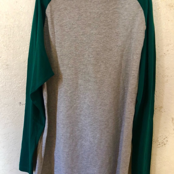 NWT Tommy Hilfiger Boy's Size L 14/16 Long Sleeve Shirt Grey/Green - Picture 3 of 4